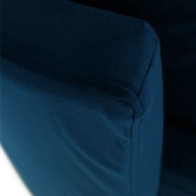 Kerek fotel, Velvet szövet kék, SALOTO