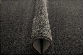 Szürke Ezüst Fekete Filc Szőnyeg Melange Runo Burton 150x300 cm