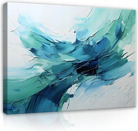 Vászonkép Absztrakt Kék Türkiz Vászon Fal Hálószoba Nappali 120x80