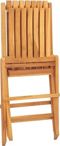 vidaXL 8 db tömör tíkfa összecsukható kerti szék 47 x 47 x 89 cm