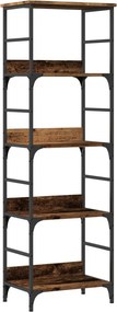 vidaXL antik fa színű szerelt fa könyvszekrény 50 x 33 x 153 cm
