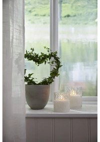 Flamme Romb fehér LED viaszgyertya üvegben, magasság 12,5 cm - Star Trading