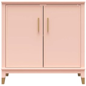 Rózsaszín szekrény 86x85x41 cm Westerleigh – CosmoLiving by Cosmopolitan