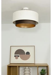 Felületre szerelhető csillár NATIA 1xE27/60W/230V fehér/barna