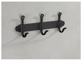 Nostalgia fekete hármas öntapadós fali akasztó - Wenko