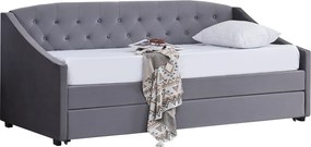 Kihúzható ágy, szürke, ALODA