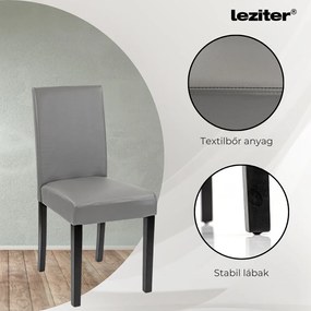 Cadiz 4+1 étkező garnitúra fekete-szürke