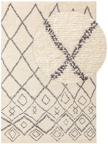 Gyapjúszőnyeg Wilma Black/White 120x170 cm