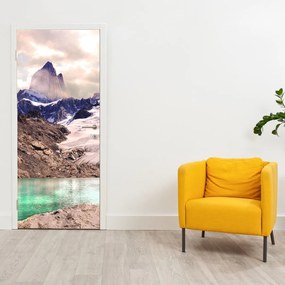 Fotótapéta ajtóra - Hegyi tó (95x205cm)