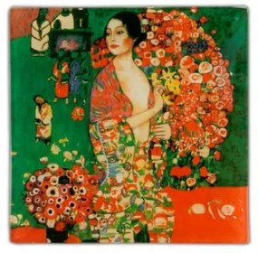 Üvegtányér Klimt:A táncos