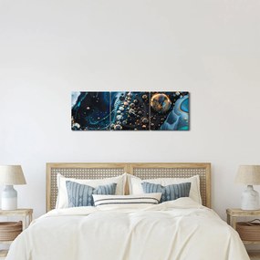 Kép - Tintacseppek (órával) (90x30 cm)