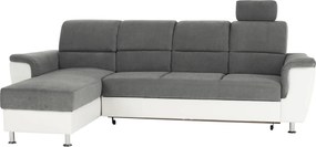 Kissarok, textilbőr fehér/szövet szürke, balos, SANTIAGO