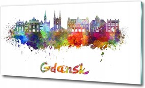 Fotó üvegfestmény Santorini Görögország 100x70