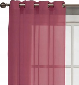 Függöny kész Fátyol átvezető fátyolfüggöny 145x250 pörkölt rózsaszín