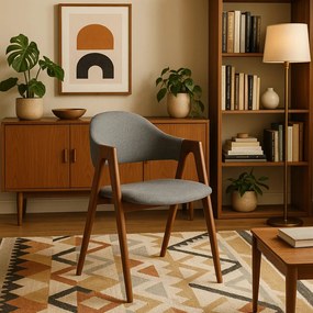 Elegáns Étkezőszék Szürke/Dió Színben. RUIZ