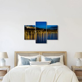Éjszakai város képe (90x60 cm)
