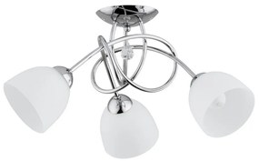 Felületre szerelhető csillár  MODENA 3xE27/60W/230V króm/fehér