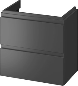 Cersanit Moduo szekrény 59.5x37.5x57 cm Függesztett, mosdó alatti antracit S590-076-DSM