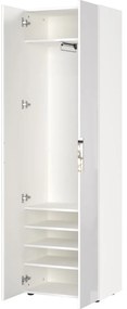 Fehér ruhásszekrény 59x197 cm Genova – Germania
