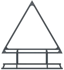 antracitszürke hidegen hengerelt acél tűzifatároló 80x25x90 cm