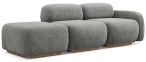 Szürke buklé moduláris heverő (bal oldali) Ailani – Makamii