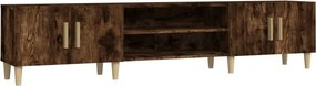vidaXL füstös tölgy színű szerelt fa TV-szekrény 180x31,5x40 cm
