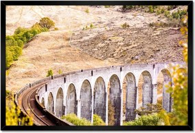 Poszterek keretben 60x40 Vasút Vonatok Sínek