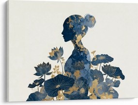 Kép - Márvány női profil (70x50 cm)