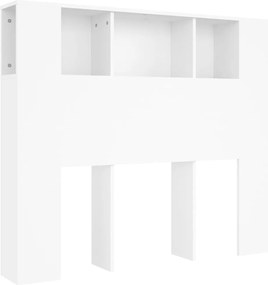 vidaXL fehér fejtámlás szekrény 120 x 18,5 x 102,5 cm