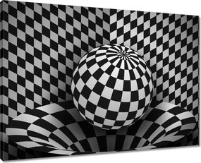 Vászonkép 70x50 Absztrakt fekete-fehér