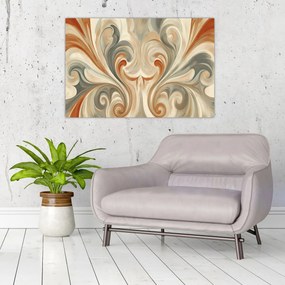 Kép - Örvények földszínekkel (90x60 cm)
