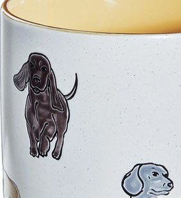 DOG LOVER kerámia kaspó Ø 18 cm , kutyás