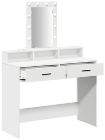 Pipereasztal Fehér MDF 100 x 41 x 140 cm Pipereasztal