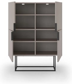 Szürkésbézs szekrény 100x130 cm Titan – Marckeric