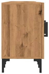 kézműves tölgy színű szerelt fa TV-szekrény 150 x 30 x 50 cm