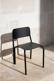 Fekete fém kerti szék Kei – noo.ma