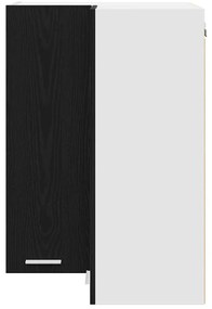 Függő szekrény Riga Fekete tölgy és fehér 57 x 57 x 80 cm