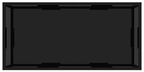 322898 Coffee Table Black 100x50x35 cm Tempered Glass