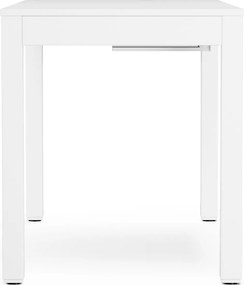 Íróasztal elektromosan állítható magasságú, fehér, 120x63 cm: EVAN