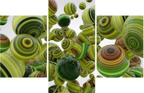 Csíkos gömbök képe (90x60 cm)