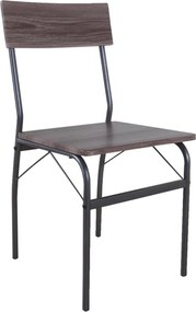 Étkezőgarnitúra, barna/fekete, GIROL SET 1+4