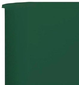 zöld szövet 6-paneles szélfogó 800 x 120 cm