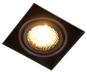 6 darabos süllyesztett spotlámpa készlet fekete, állítható, keret nélküli - Oneon Honey