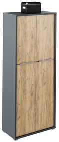 Polcosszekrény Hamila NEW TYP 07 (grafit + artrisan tölgy). 1028761