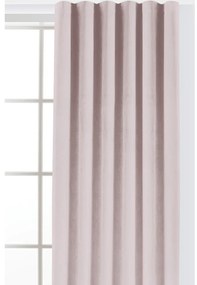 Világos rózsaszín bársony dimout (részleges sötétítő) függöny 140x225 cm Velto – Filumi