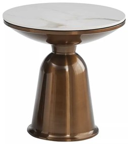 Rovigo dohányzóasztal, márvány / bronz