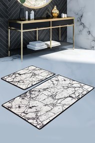 Marble fehér fürdőszobai szőnyeg
