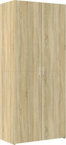 vidaXL sonoma tölgy szerelt fa magasszekrény 80 x 42,5 x 185 cm