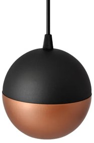 LED Csillár zsinóron MIDWAY 3xGU10/4,8W/230V fekete/réz