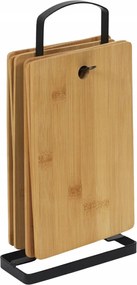 Cmp KD3333 Bambusz Vágódeszka Készlet 6 db Fém Állvánnyal